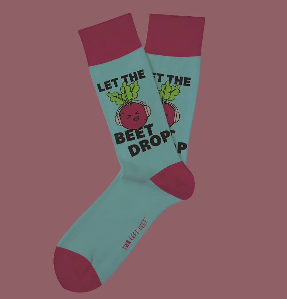 'Let The Beet Drop' Everyday Socks