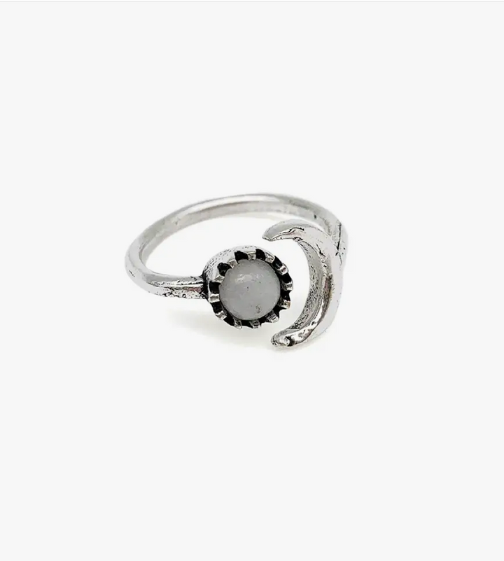Dainty Gemstone Ring - Silver
