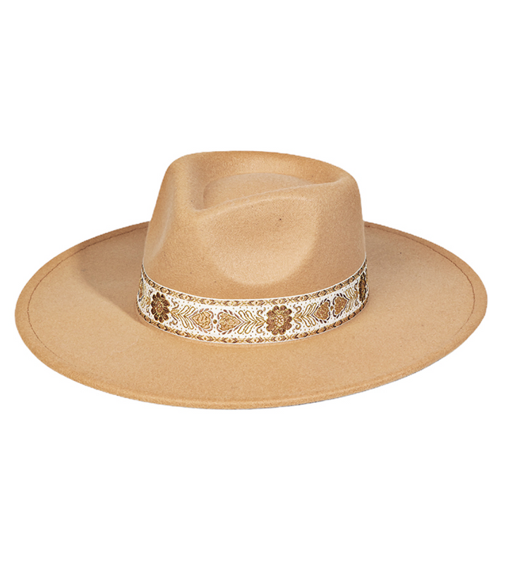 Fedora With Gold Accent Band