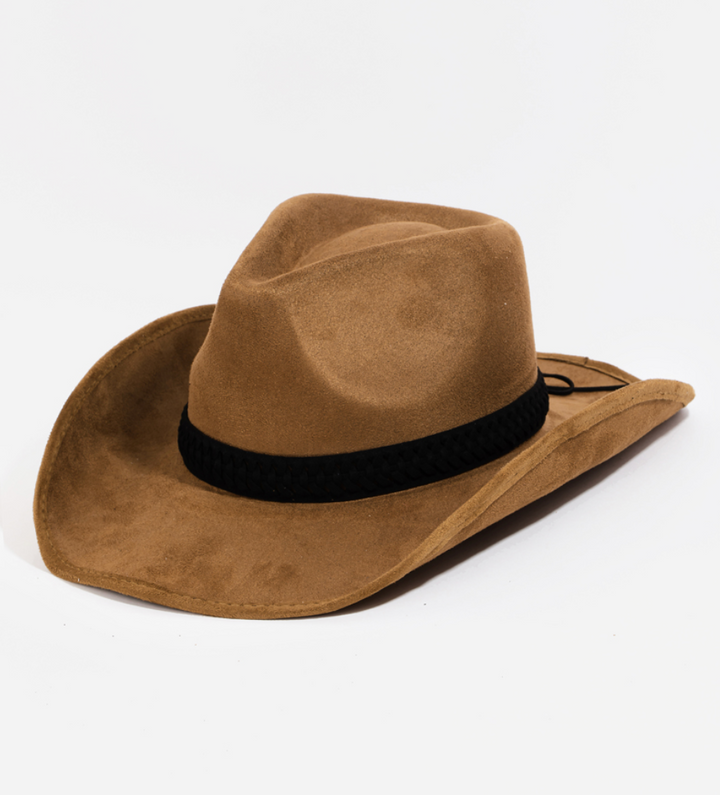 Braided Strap Cowboy Hat