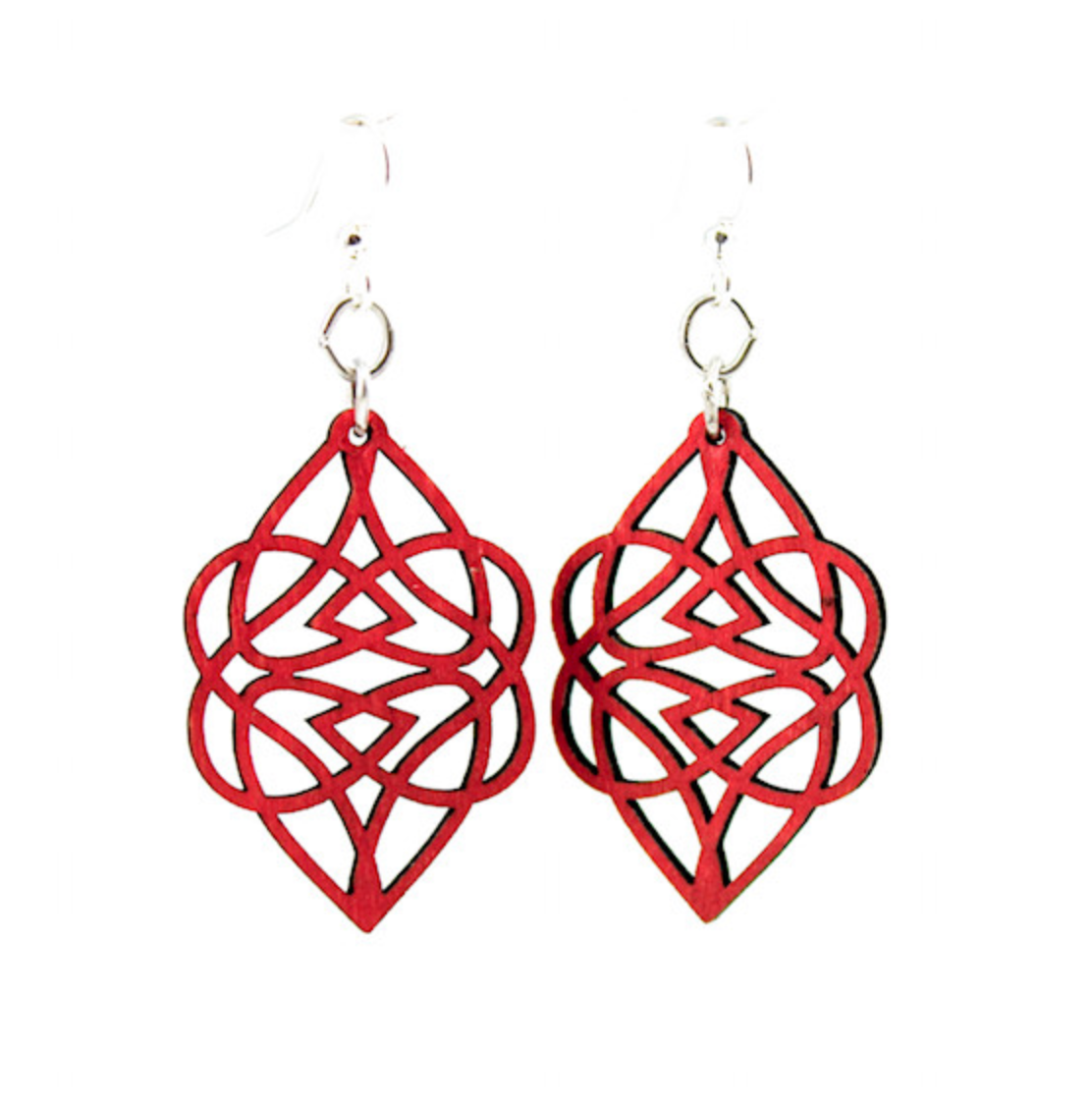 Celtic Hearts - Laser Cut Wooden Earring