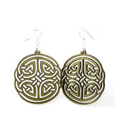 Irish Design - Laser Cut Wooden Earring