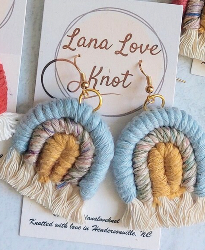 Macramé Rainbow Dangles