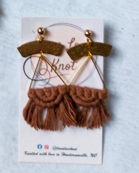 Winter Macramé Triangle Dangles