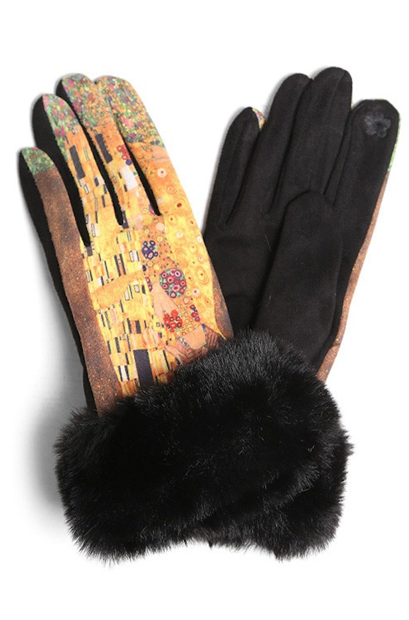 Faux Fur Painting Gloves