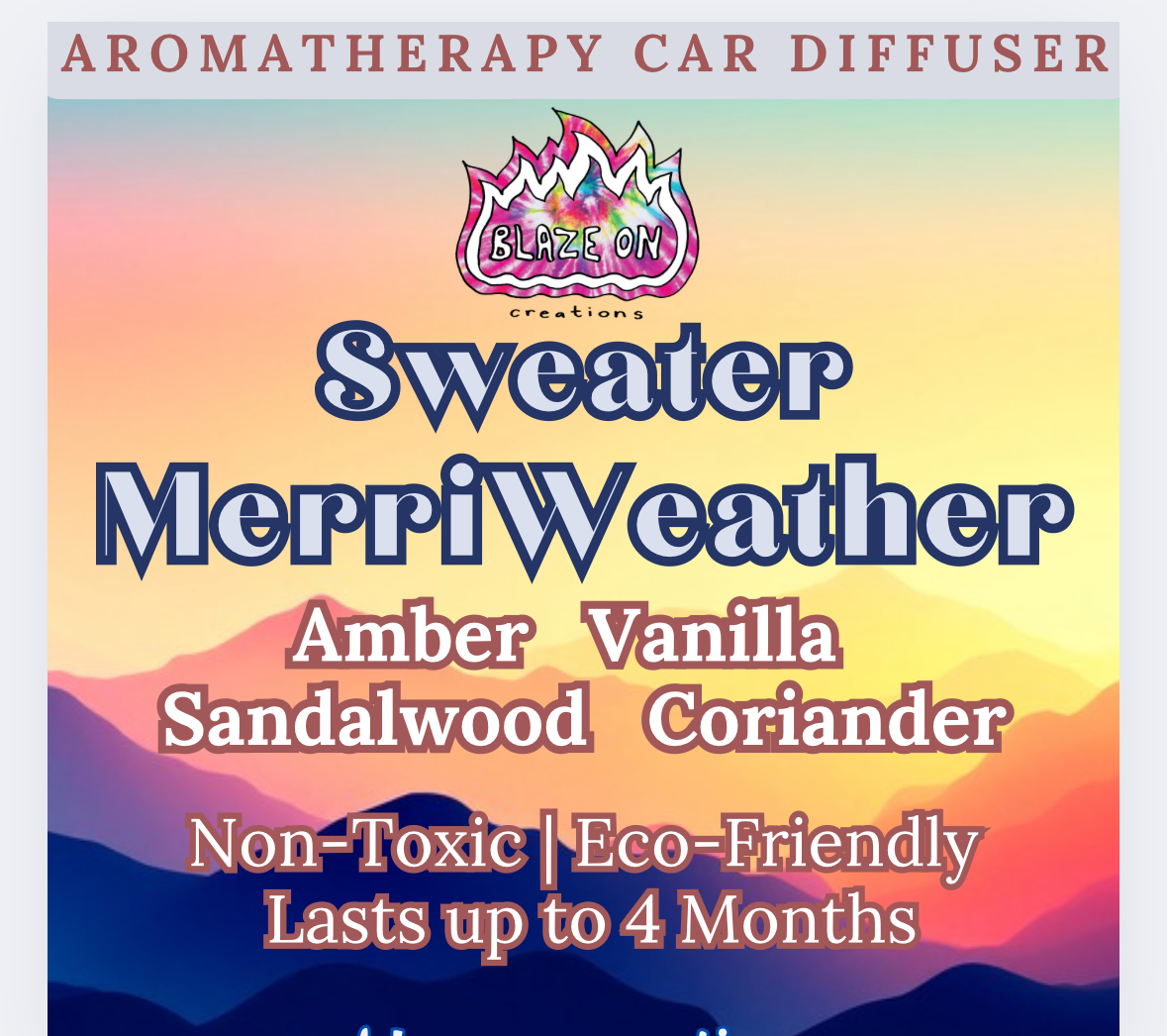 Essential Oil Car Diffuser