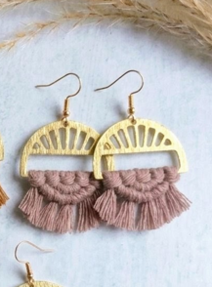 Macramé Golden Hour Earrings