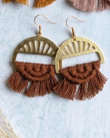 Macramé Golden Hour Earrings