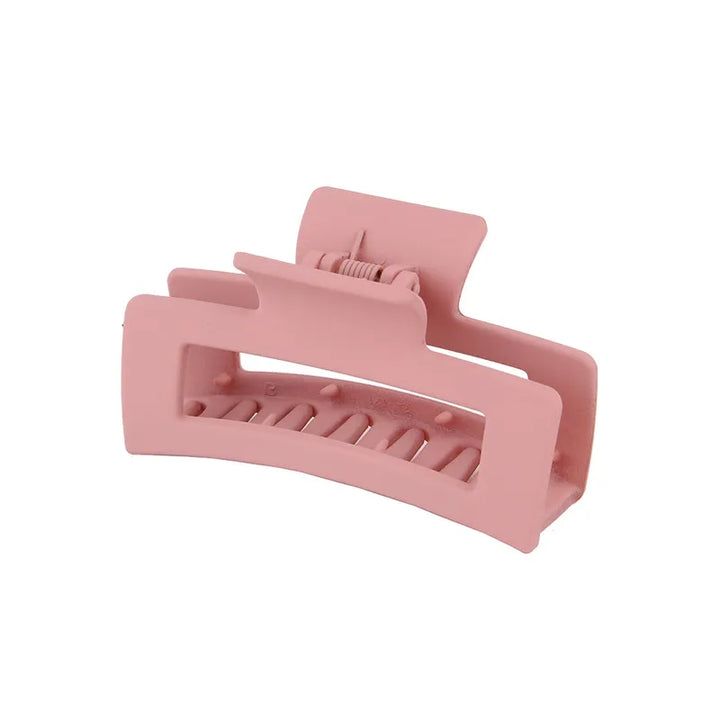 Solid Color Rectangle Hair Claw