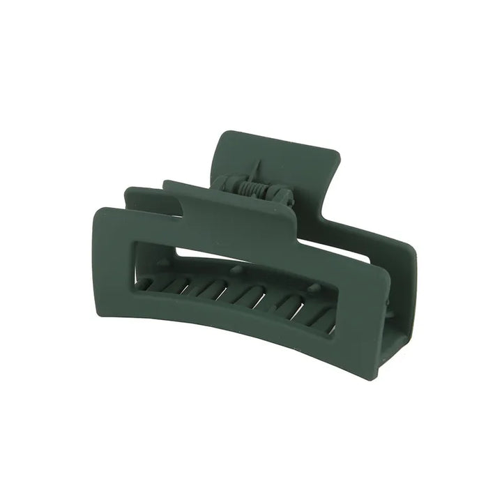 Solid Color Rectangle Hair Claw