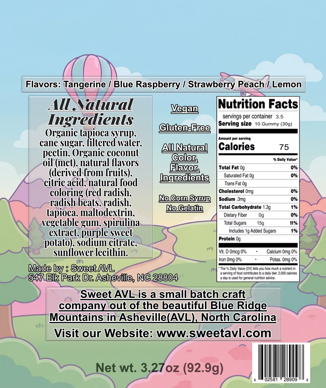 Asheville All Natural Sour Gummies