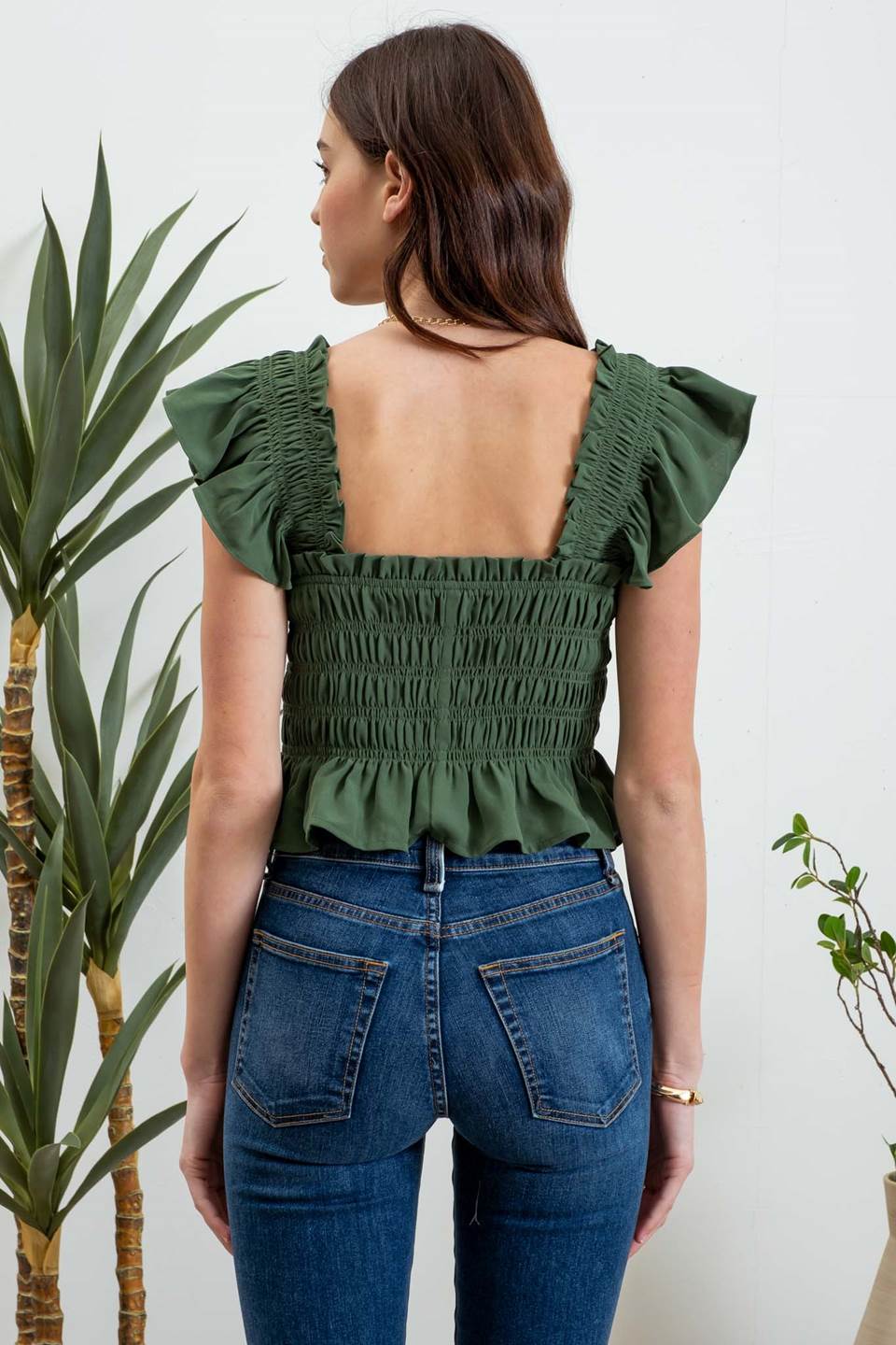 Ruffled Crop Top