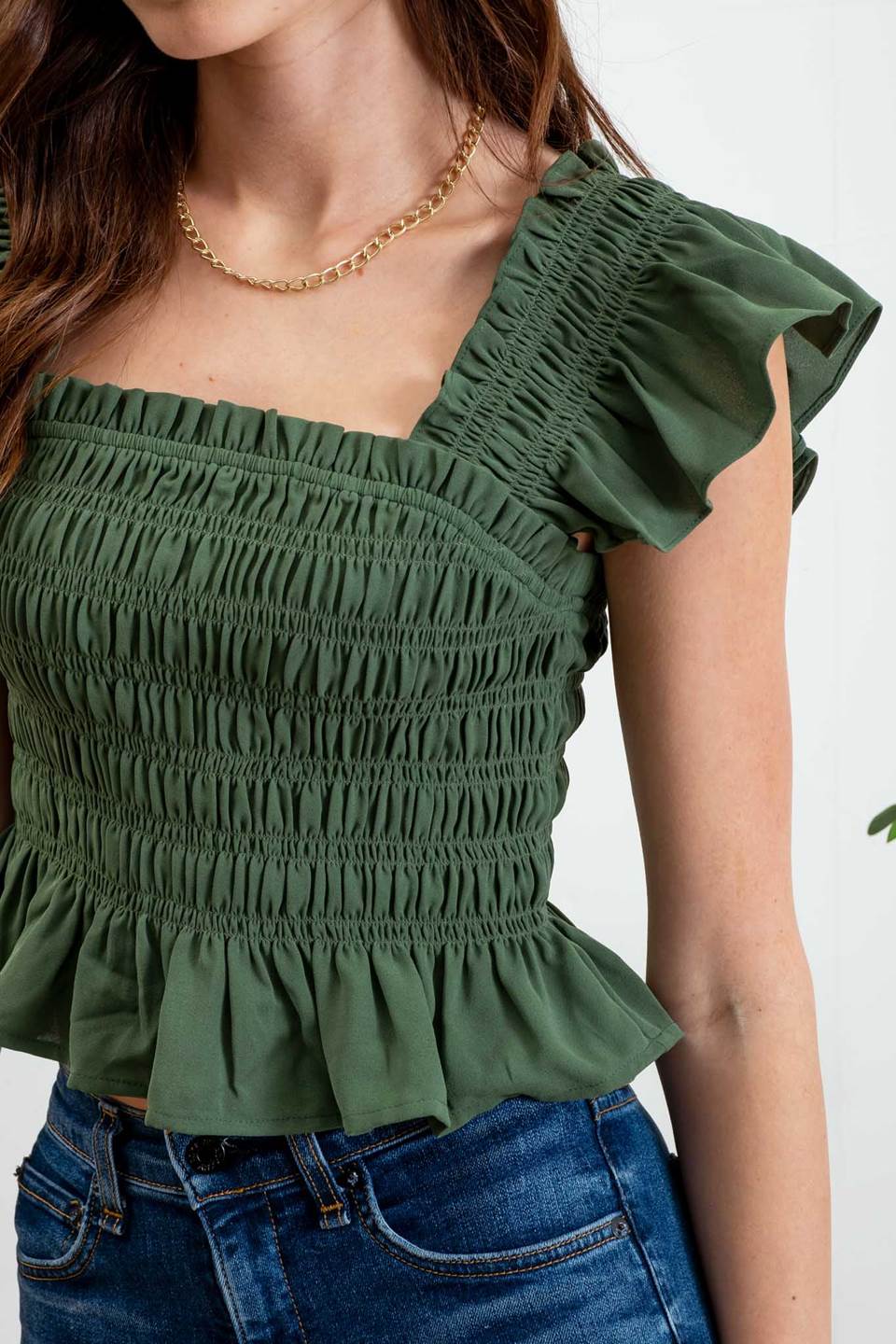 Ruffled Crop Top