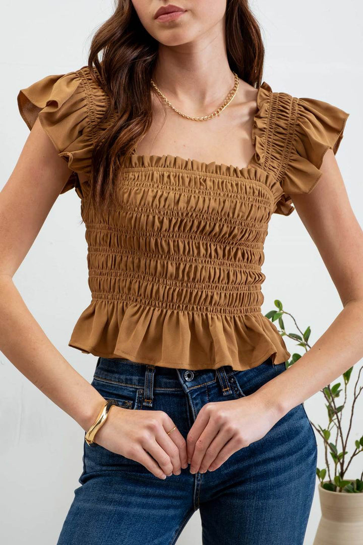 Ruffled Crop Top