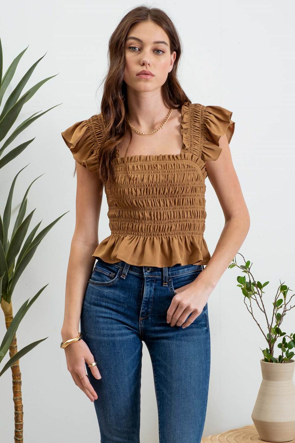 Ruffled Crop Top