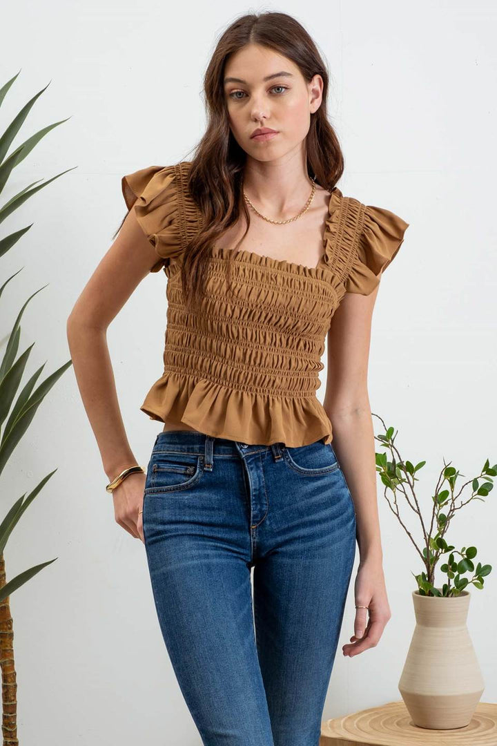 Ruffled Crop Top