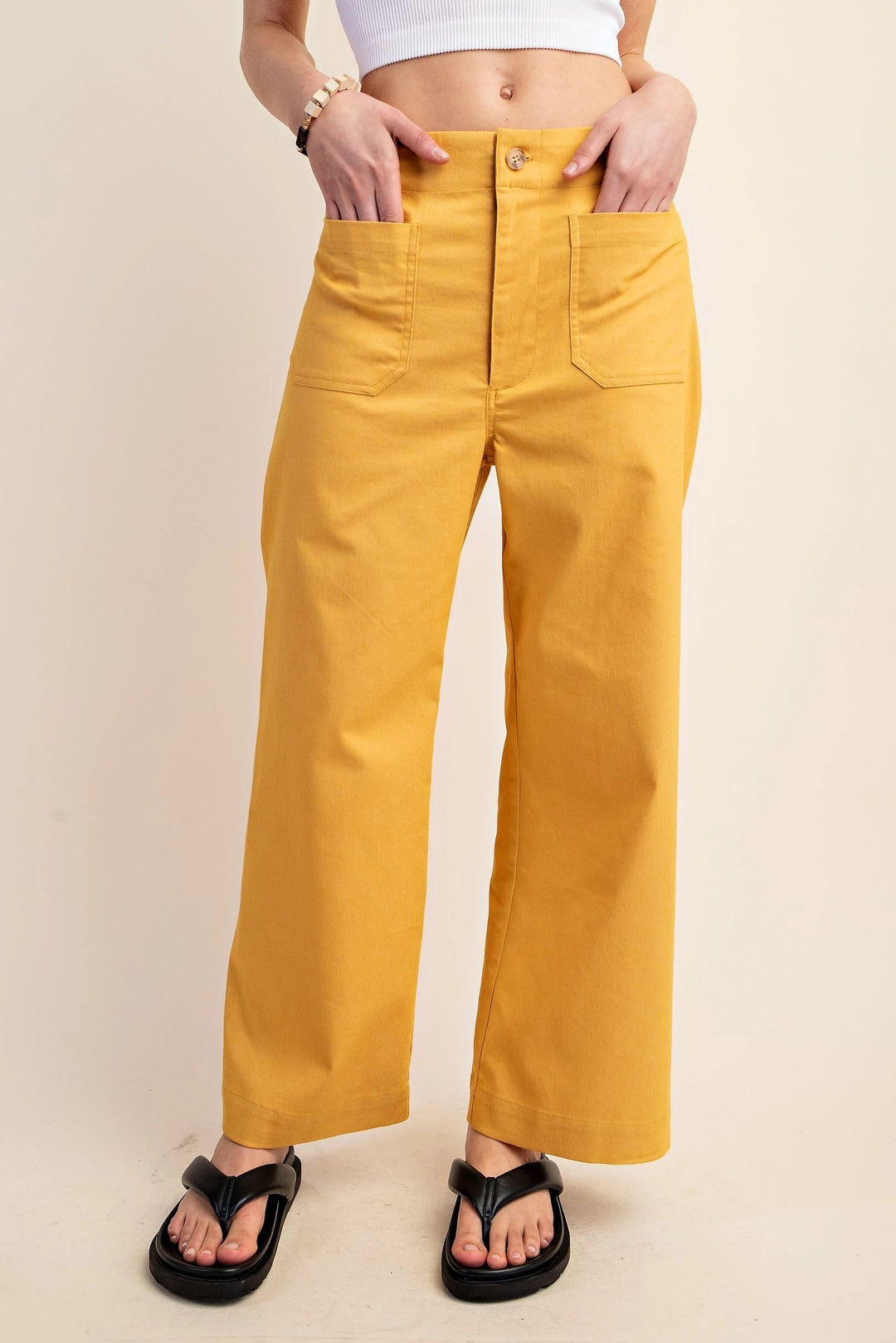 High Rise Capri Pants