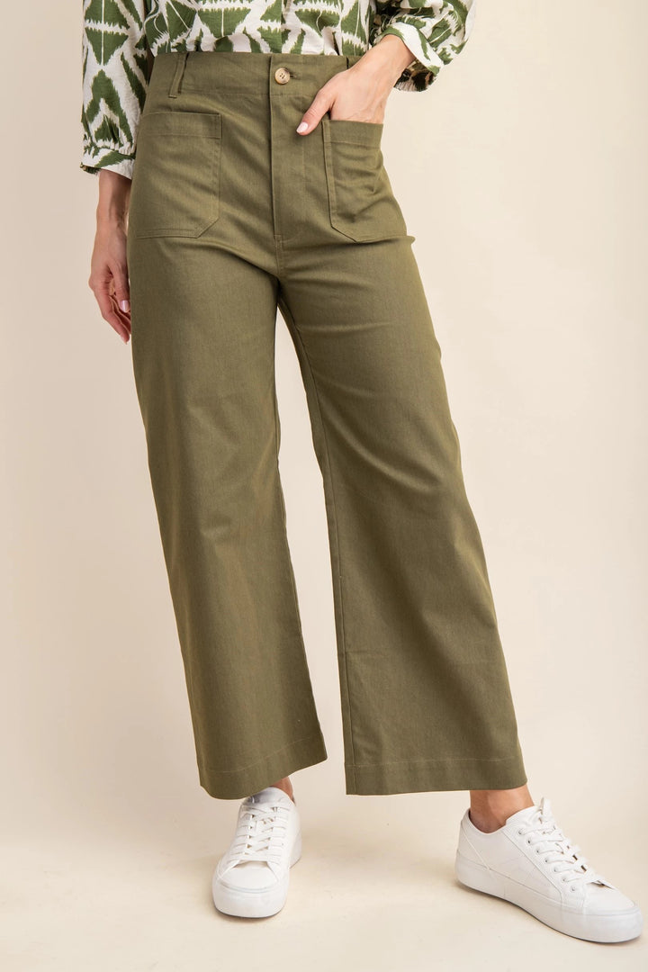 High Rise Capri Pants
