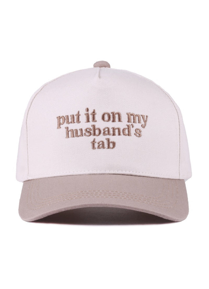 Put It On My Husband's Tab Hat - Two Tone