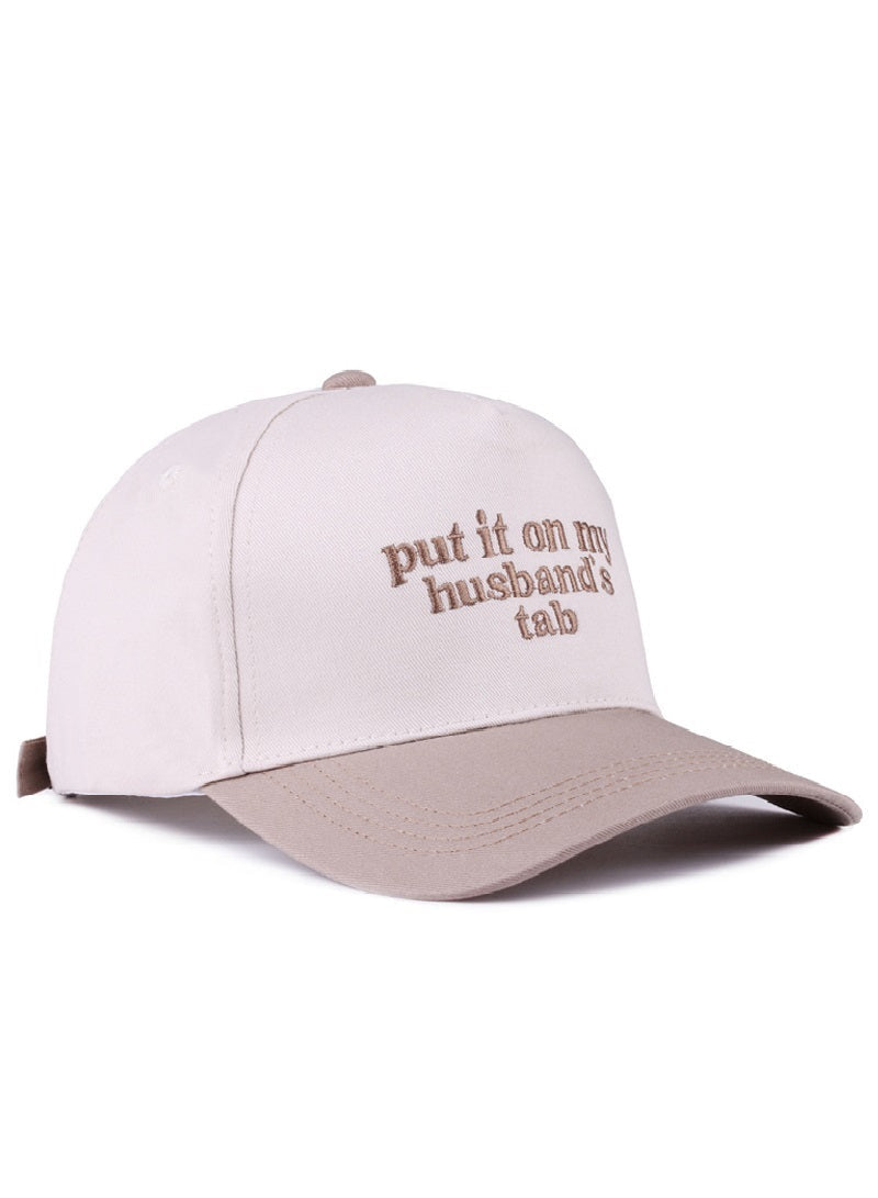 Put It On My Husband's Tab Hat - Two Tone