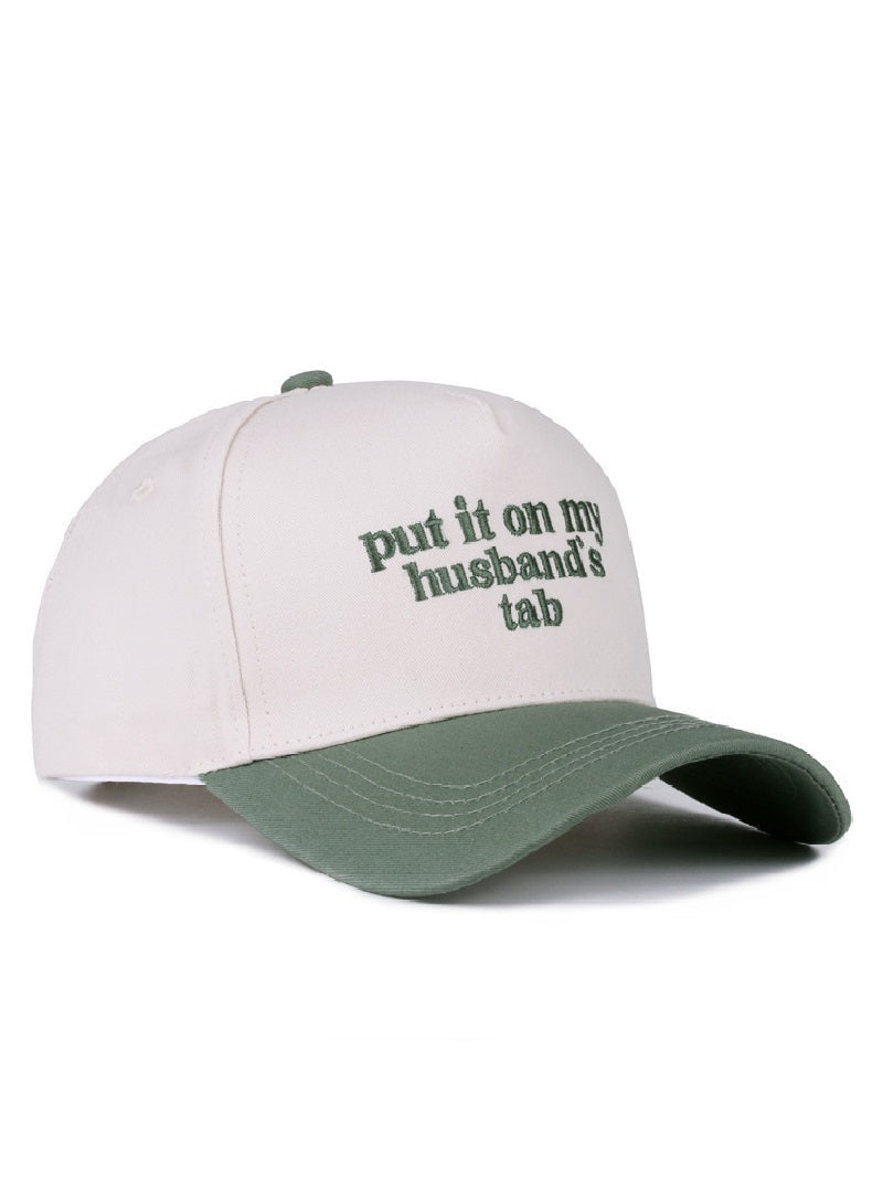 Put It On My Husband's Tab Hat - Two Tone