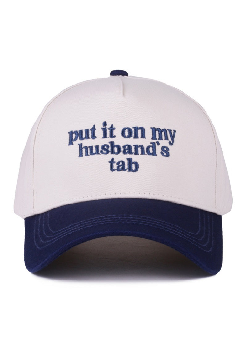 Put It On My Husband's Tab Hat - Two Tone
