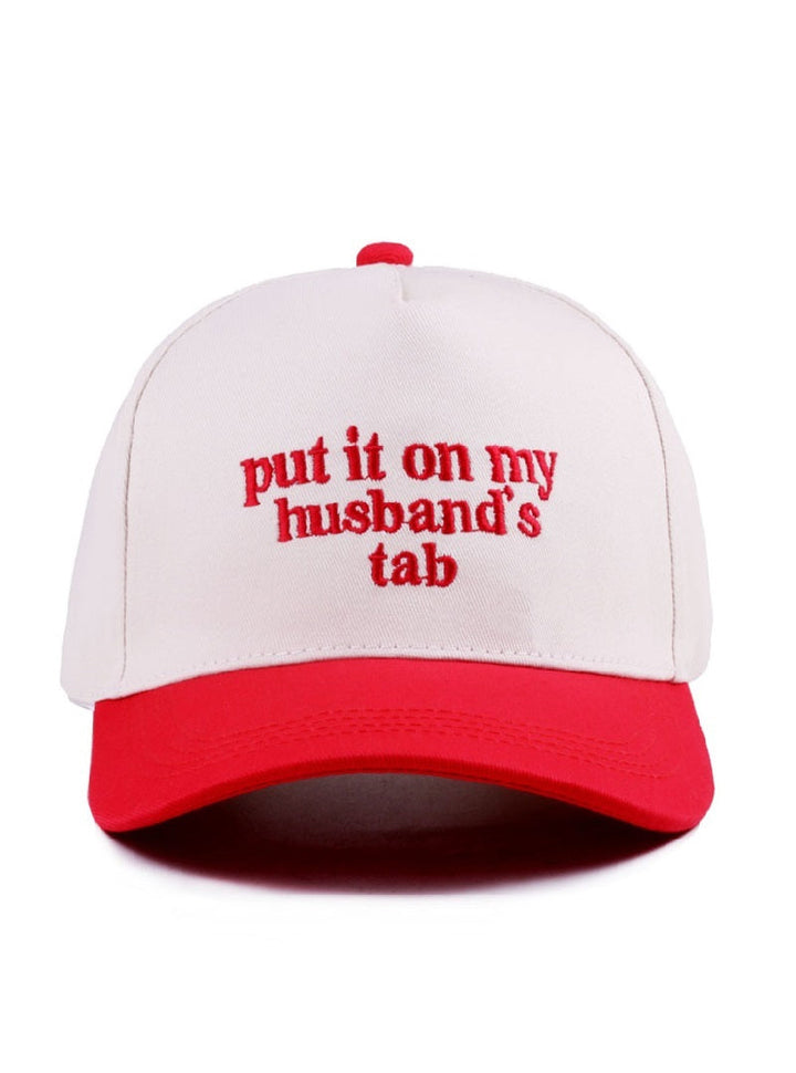 Put It On My Husband's Tab Hat - Two Tone