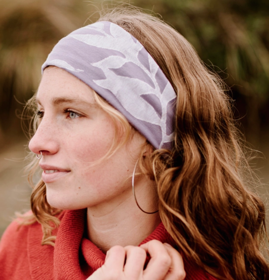 Hand Printed Flower Headband