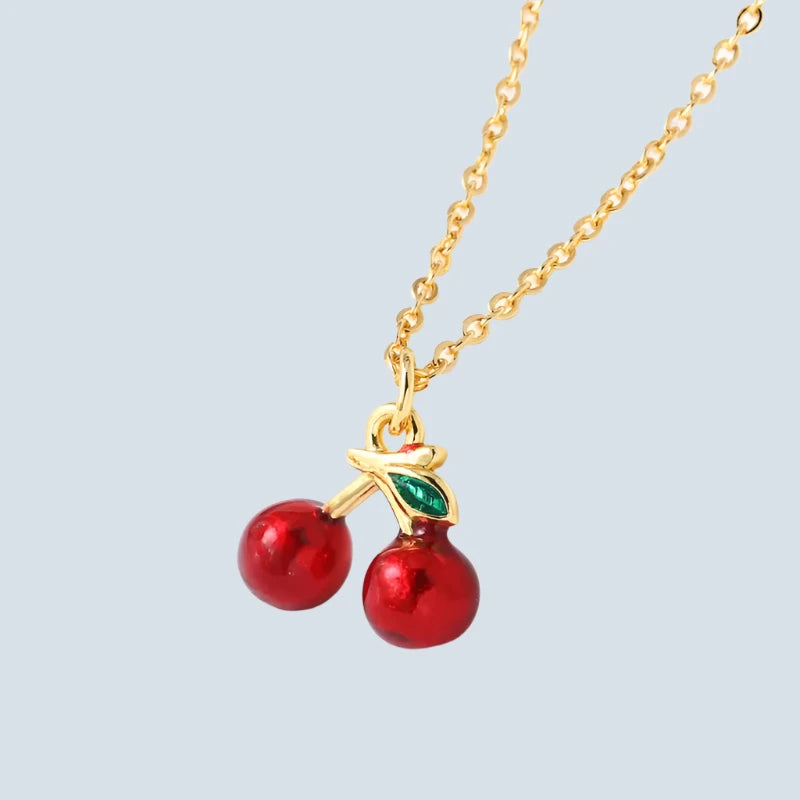 Dainty Cherry Necklace