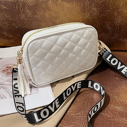 Love Strap Quilted Crossbody