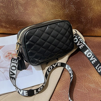 Love Strap Quilted Crossbody