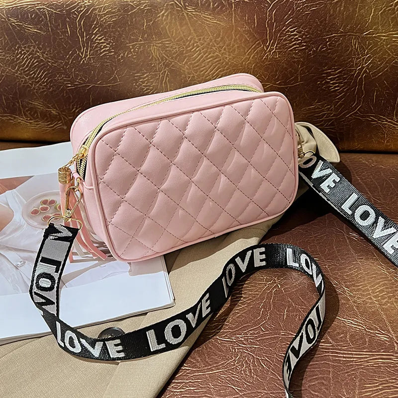 Love Strap Quilted Crossbody