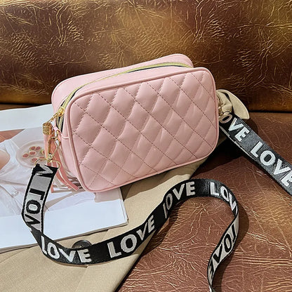 Love Strap Quilted Crossbody