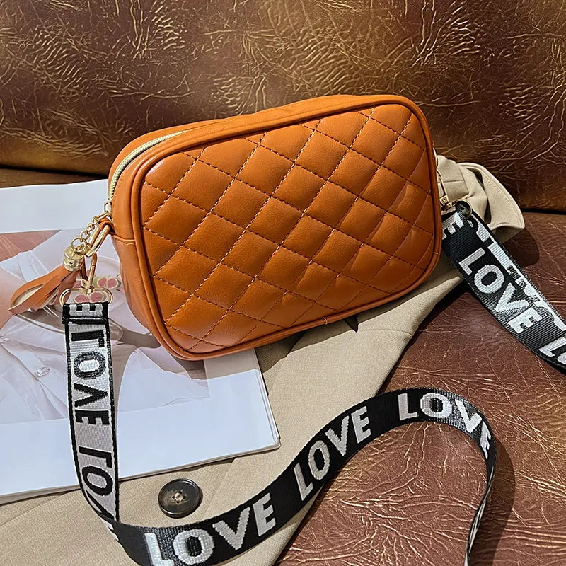 Love Strap Quilted Crossbody