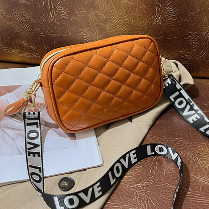 Love Strap Quilted Crossbody