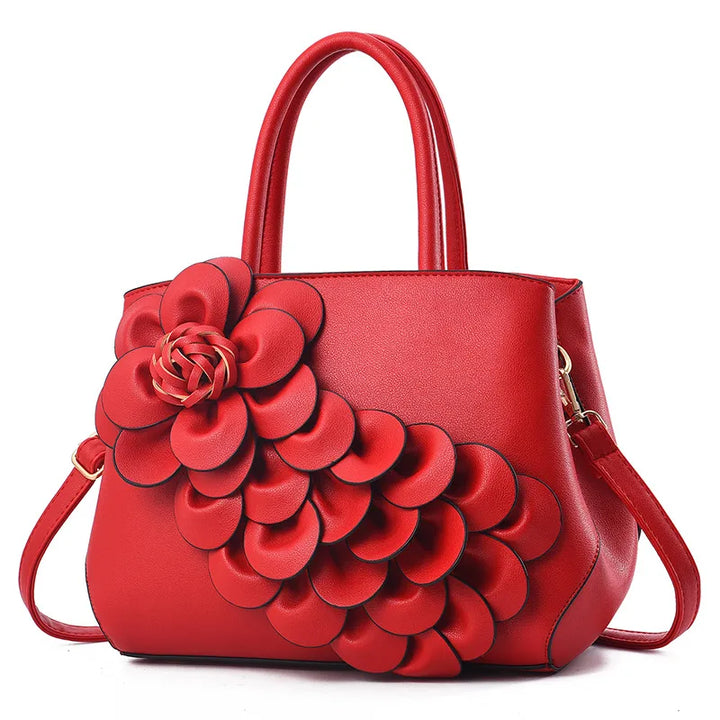 Faux Floral Handbag