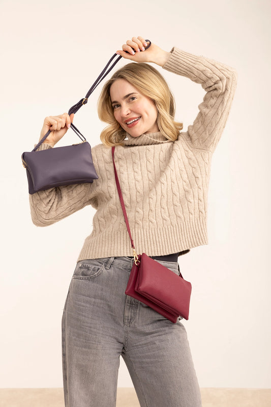 Vegan Leather Crossbody Bag