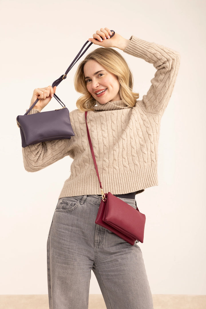 Vegan Leather Crossbody Bag