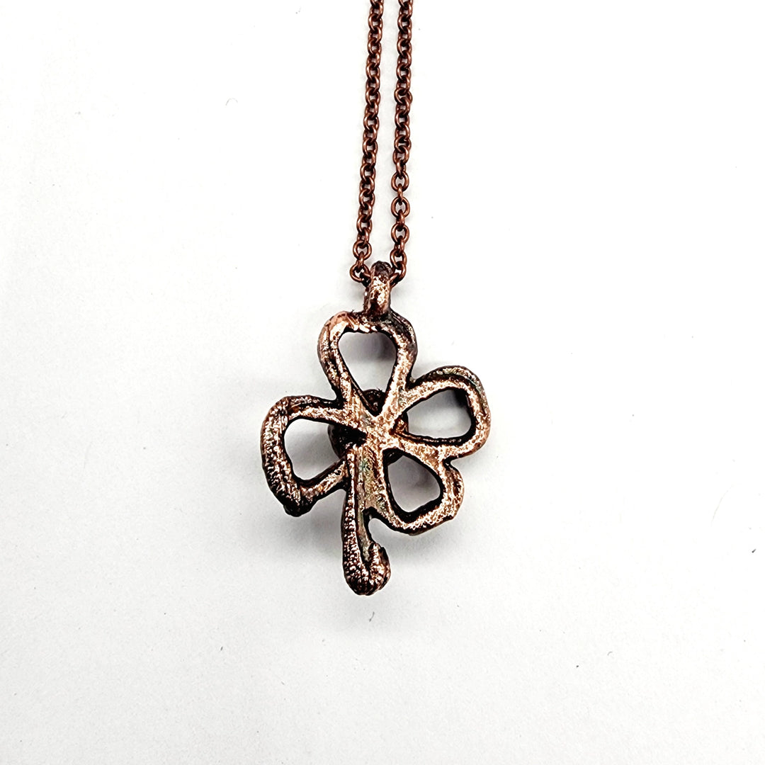 Emerald Four Leaf Clover Necklace