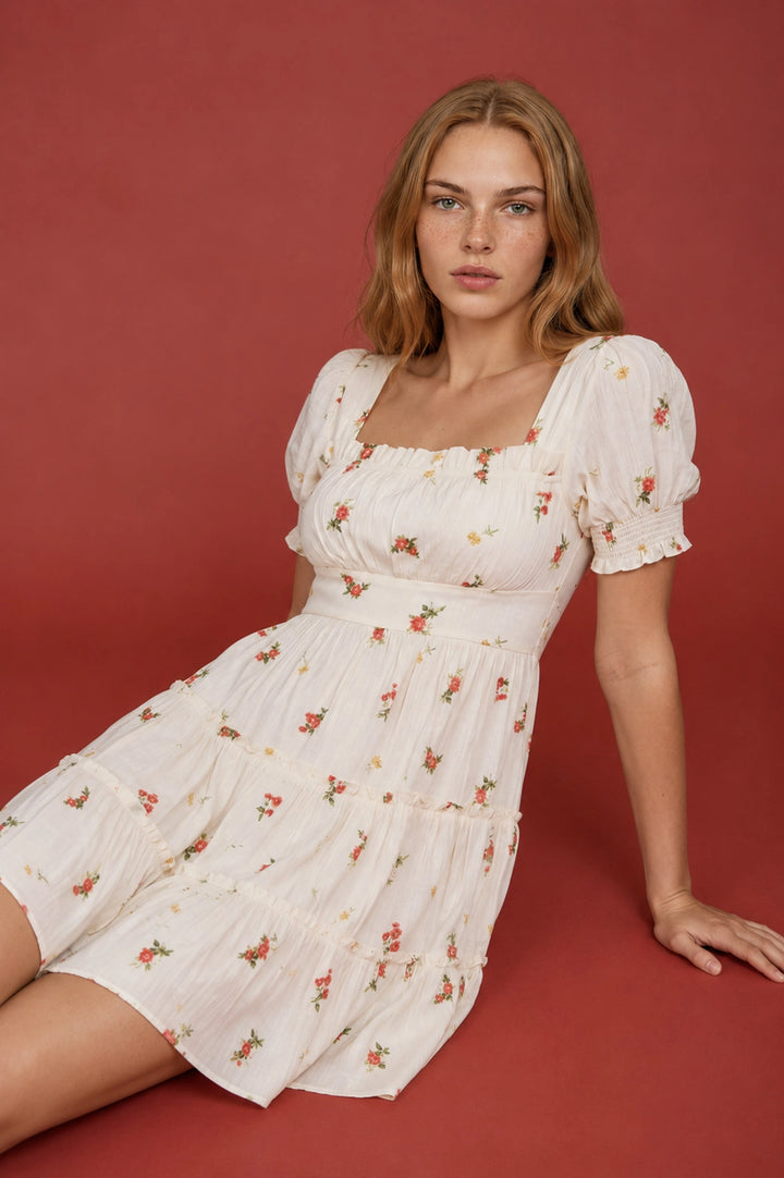 Dainty Flower Mini Dress