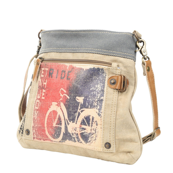 Enjoy The Ride - Repurposed Canvas Bag