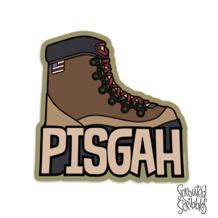Pisgah Hiking Boot Sticker
