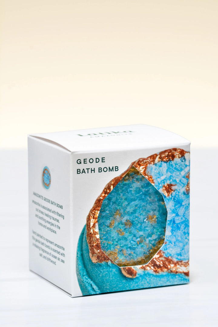 Boxed Geode Bath Bomb - Amazonite