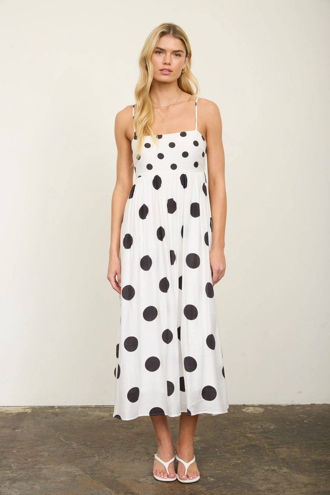 B + W Polka Dot Dress