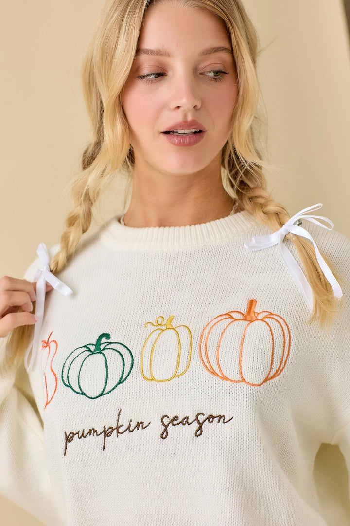 Pumpkin Season Knit Sweater
