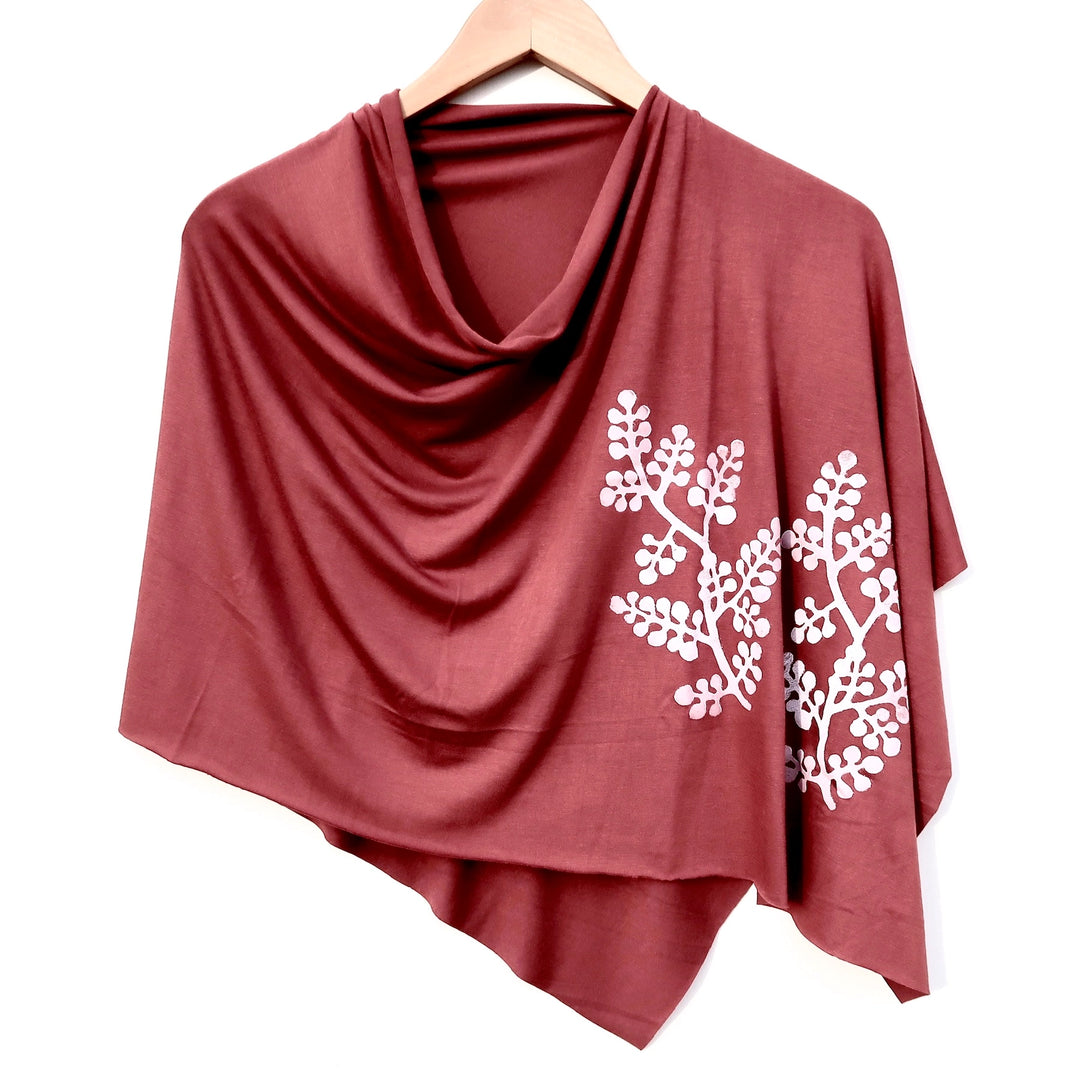 Hand Printed Lightweight Poncho