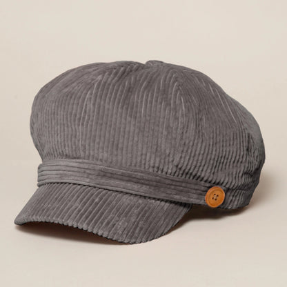 Corduroy Newsboy Hat