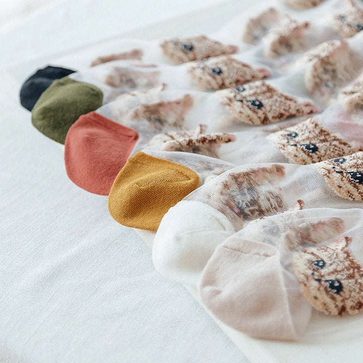 Cute Cat Sheer Socks