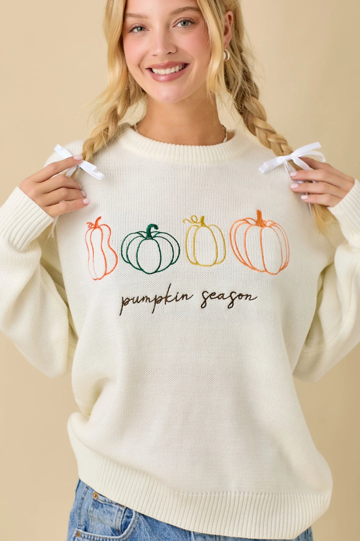Pumpkin Season Knit Sweater