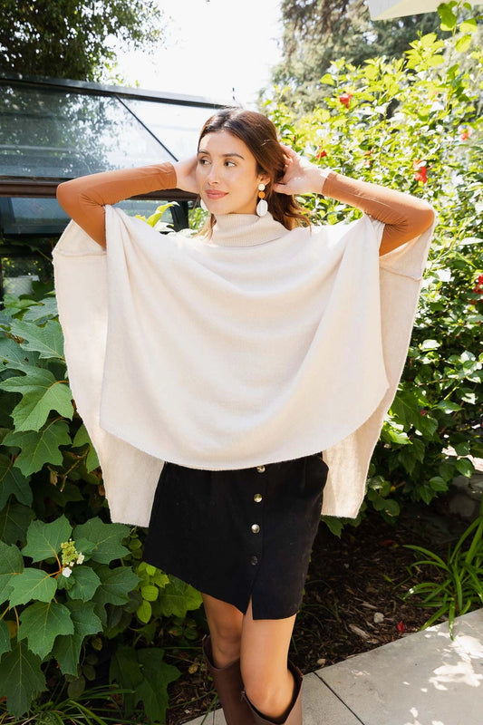 Turtleneck Poncho